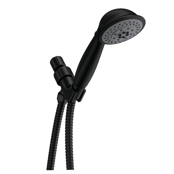 Kingston Brass KX2520B 5-Function Hand Shower with Stainless Steel Hose, Matte Black KX2520B - main